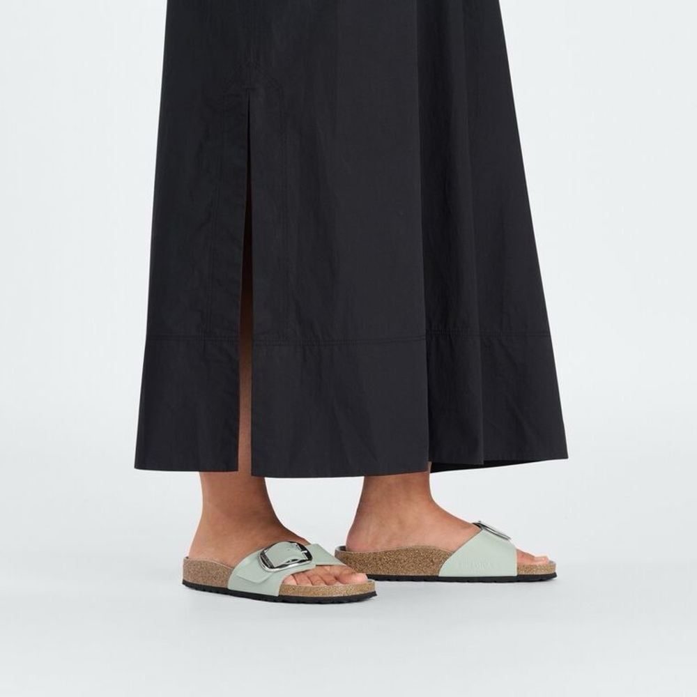 Birkenstock. Surf Green Madrid Leather with Silver Buckle. US8 - Picture 3 of 6